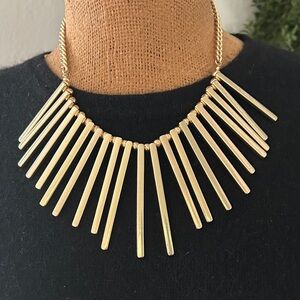Vintage 80’s NWT Egyptian Gold‎ statement piece necklace